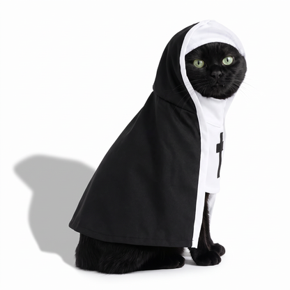 Disfraz de Monja para Gatos · Halloween