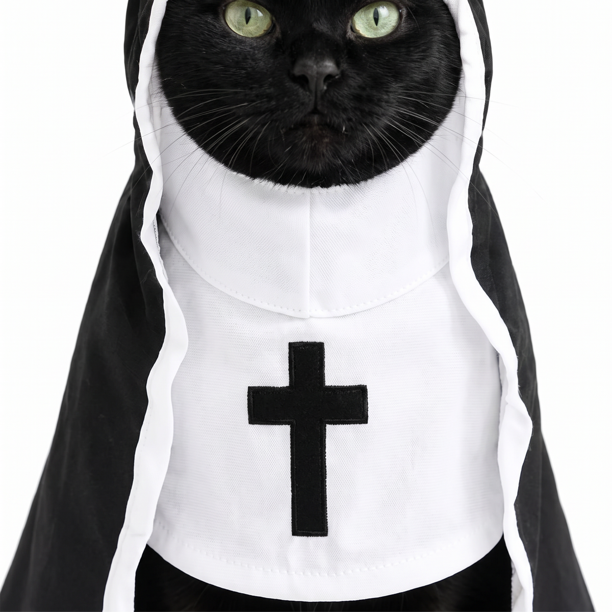 Disfraz de Monja para Gatos · Halloween