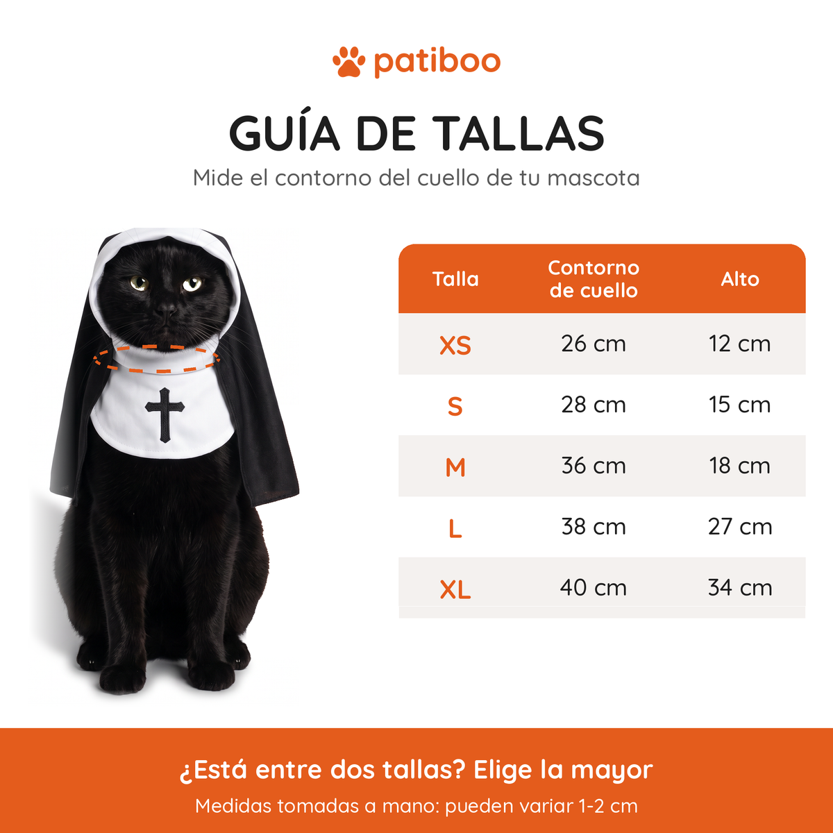 Disfraz de Monja para Gatos · Halloween